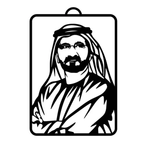 UAE Leader Car Hanging | Heritage & Cultural Car Accessory