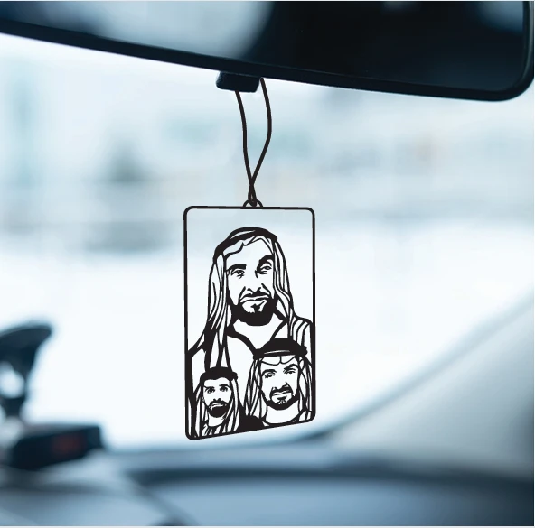 Al Nahyan Family UAE Leaders Car Hanging Ornament