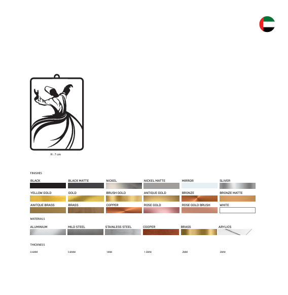 Sufi Inspired Car Hanging Decoration