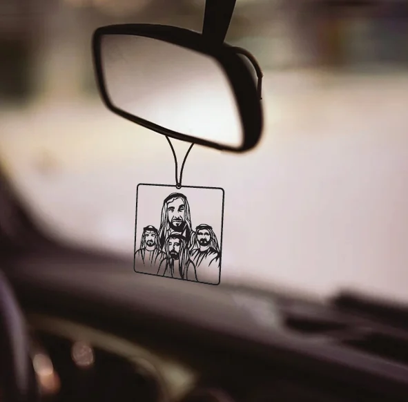 UAE Leaders Car Rearview Mirror Hanging