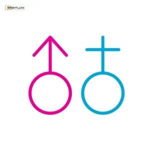 BRIGHTLUXX SYMBOL SIGN BLUE+PINK NEON SIGN