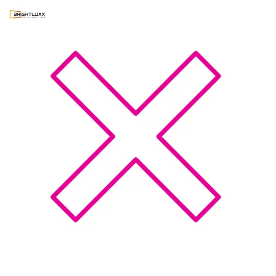 BRIGHTLUXX SYMBOL SIGN PINK NEON SIGN