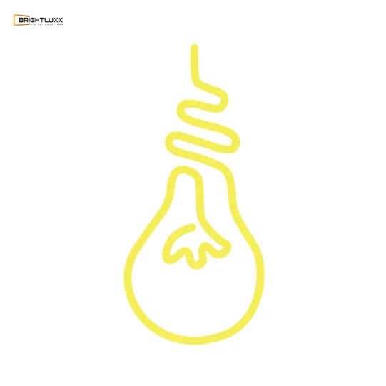 BRIGHTLUXX SYMBOL SIGN YELLOW NEON SIGN
