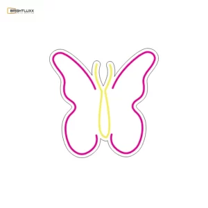BRIGHTLUXX SYMBOL SIGN PINK+YELLOW NEON SIGN