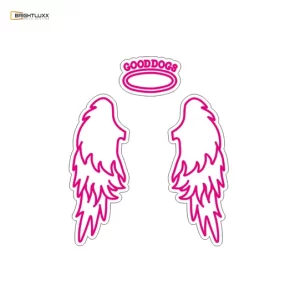 BRIGHTLUXX SYMBOL SIGN WHITE+PINK NEON SIGN