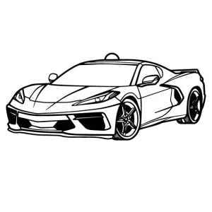 Corvette C8 Car Hanging Ornament – Chevy Stingray Rearview Mirror Charm
