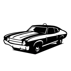 Classic Chevy Car Hanging Ornament – Vintage Chevrolet Rearview Charm
