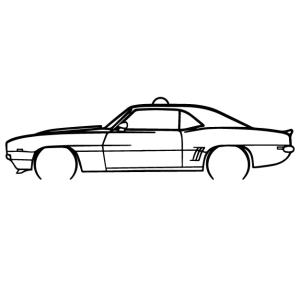 Camaro Car Hanging Ornament – Rearview Mirror Charm & Interior Accessory