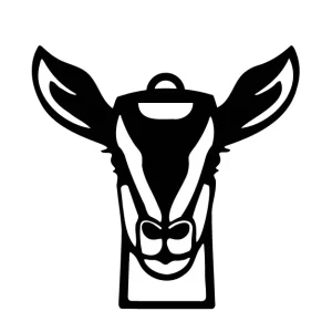 Cow Head Car Hanging | Rustic Animal Car Accessory